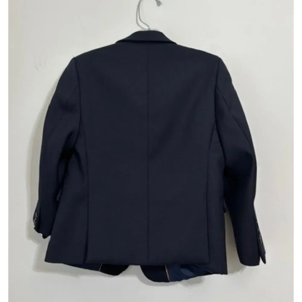 Bocaccio Uomo Boy’s Blazer Sport Coat Navy Blue Size 6 Single Breasted Jacket
